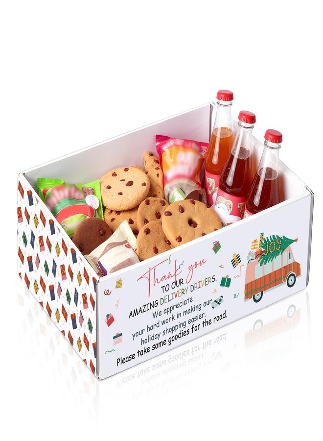 ايباك صندوق وجبات خفيفة من إيباخ لعيد الميلاد لسائقي التوصيل، شكرًا لسائقي التوصيل الرائعين لدينا، صناديق هدايا شكر لعمال البريد، وعمال البريد، وسائقي الحافلات - Image 1